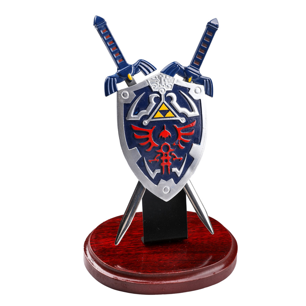 Link's Double Master Sword and Hylian Shield Letter Opener Set Video Game Sword - Tophatter Daily Deals